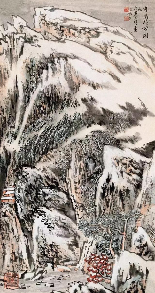 国画大师陆俨少25幅山水画范本级作品欣赏