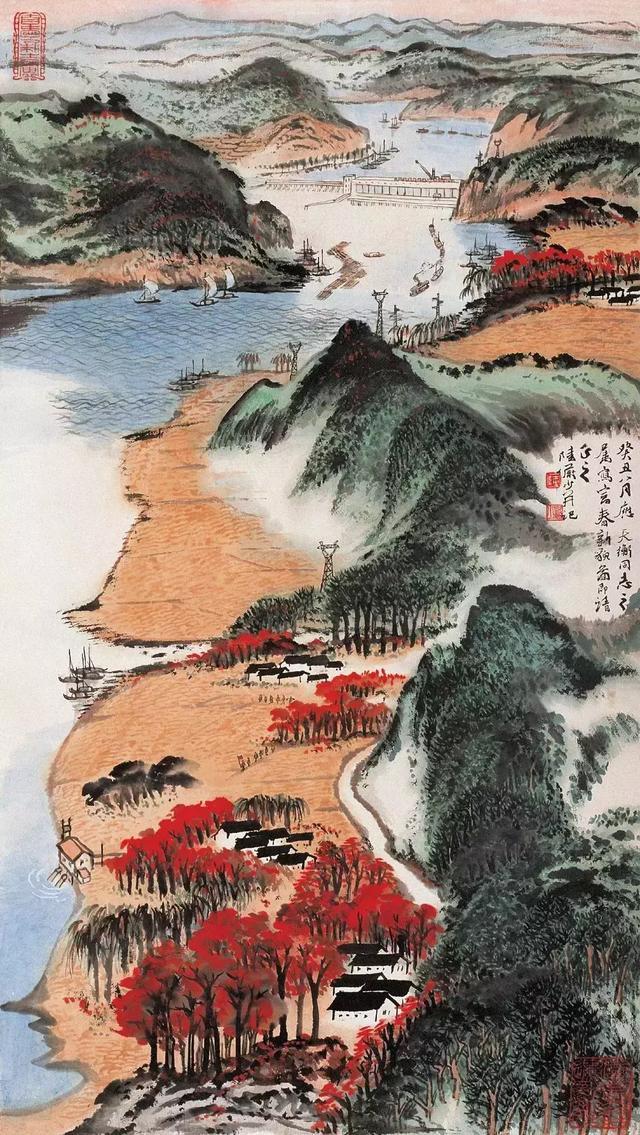 国画大师陆俨少25幅山水画范本级作品欣赏