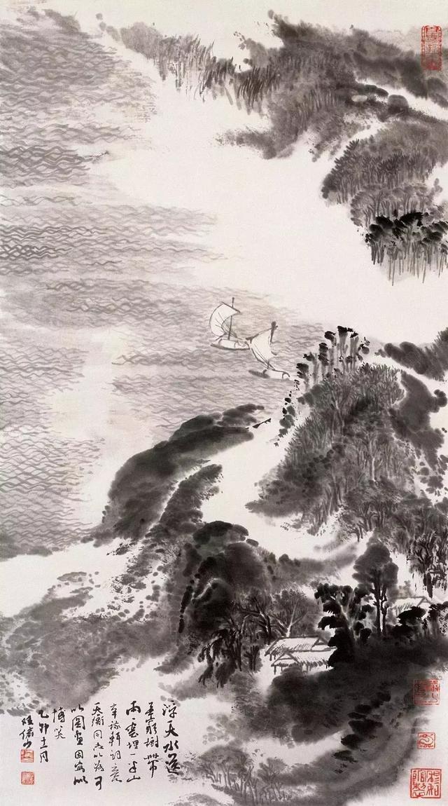 国画大师陆俨少25幅山水画范本级作品欣赏