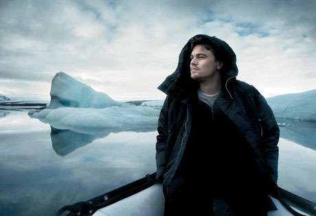 Leonardo DiCaprio在冰岛东南部Jokulsarlon glacier湖 Annie Leibovitz摄